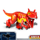 Jurassic Dinosaur Park Dinos World Building Blocks Animals Tyrannosaurus Rex Indominus I-Rex Blue Figures Triceratops Toys