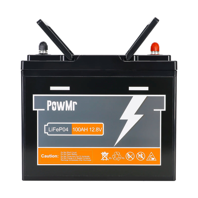 PowMr 12V 24V LiFePo4 Battery Lithium Batteries 100AH 150AH 200AH 300AH 12.8V 25.6V USA European Warehouse