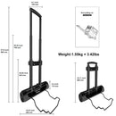 SOLARPLAY Hand Trolley for Portable Power Station Support Up to 50 lbs Adjustable Handle Flat Wheel Spinning Trolley Lightweight