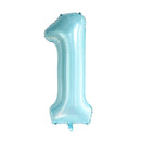 40inch 1st Turquois Rose Gold Silver Big Number Foil Helium Balloons Baby Shower 1 Years Old Birthday Party Decoration Globos