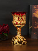 Grenzüberschreitende Heißware Metall rot Glasschale Kerzentasse Europäischer Stil Ornament Kerzenhalter