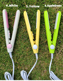 New Curling Iron Mini Hair Straightener Iron Ceramic Straightening Styling Tools Hair Curler Flat Iron Beard Straightener