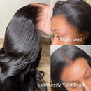 Brazilian Body Wave Human Hair Wigs Pre Plucked Hd Transparent 13x4 Lace Front Wig Bleached Knots Transparent Lace Frontal Wig