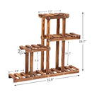 4 Tier Flower Pot Holder Plant Display Shelves Corner Plant Shelf Rack Organizer for Balcony Garden Patio