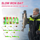 5pcs Soft Fishing Lures Set T-Tail Swimbait with Metal Jig Head Hook & Spinner Spoon Fishing Bait for Pike Bass Fishing