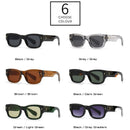 SHAUNA Trending Square Men Punk Rivets Sunglasses Retro Dark Green Eyewear Women Shades UV400 Sun Glasses