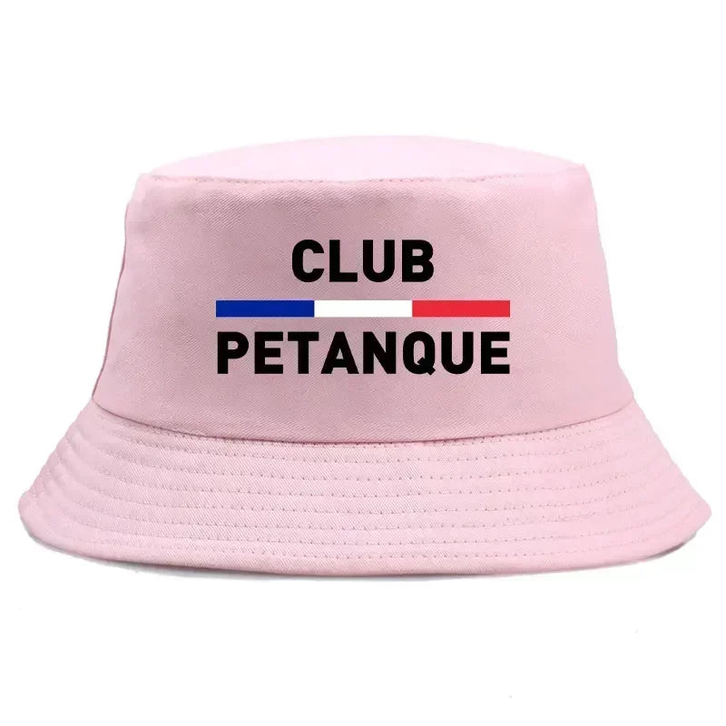 Fashion French Petanque Club Bucket Hat Unisex Adult Outdoor Sport Activities Panama Hat Man Woman Reversible Fisherman Cap Bob