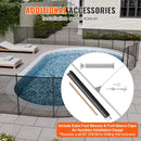 SucceBuy Pool Fence Pool Fences for Inground Pools Removable Child Safety Fencing Teslin PVC Fence Mesh Protects Kids and Pets