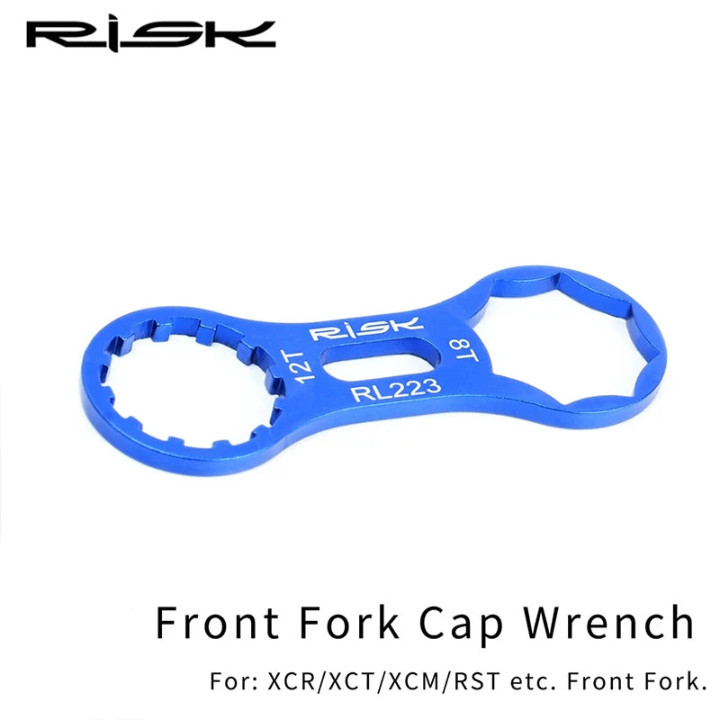 RISK Bicycle Front Fork Removal Tools MTB Road Bike 8T 12T Wrench Suntour XCM XCR XCT RST Front Fork Shock Absorber Repair Tools