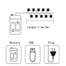 10/20LED Panda  Fairy Lights Garland LED String Christmas Tree Light Night Lamp Patio Party Kids Bedroom Living Room Decor Gift