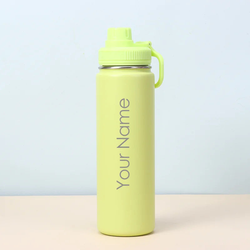 Personalised Gift 304 Stainless Steel Insulated Water Bottle 600ml 700ml 800ml Tumbler Flask