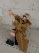 The Meridian | Oversized Belted Trench Coat for Women