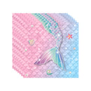 Mermaid Party Disposable Tableware Little Mermaid Tail Paper Plates Napkin Tablecloth Girls Birthday Party Under Sea Theme Decor