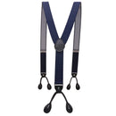 Vintage 3.5 Cm Wide Black Leather Suspenders Men Leather Button Suspenders Pant Braces Male Wedding Unisex Wear