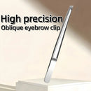 Stainless Steel Precision Tweezers Slant Tip Multi Functional Grooming Tool for Eyebrow Beard Facial Care