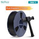 SUNLU 1KG PLA /Clear 3D Printer Filament 1.75mm 1000g Spool (2.2lbs) Neatly Arranged No Knot Filament Fit Most FDM Printer