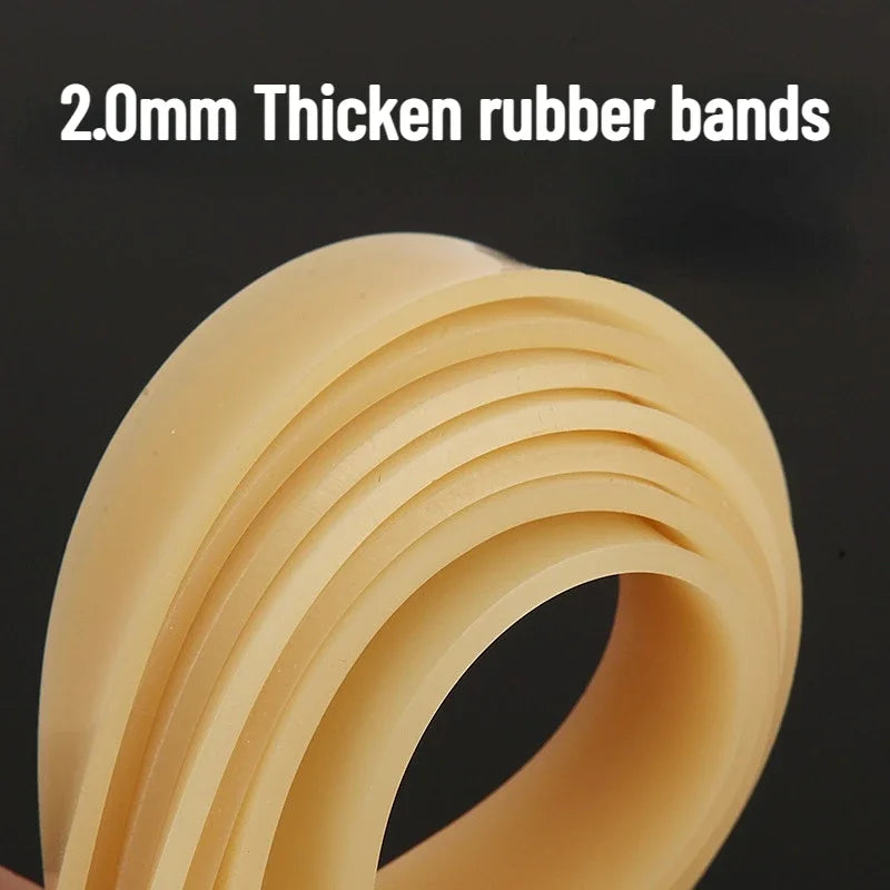 Rubber Band Outdoor Hunting Slingshot Accessories 3pcs 1.5mm 2mm Wide Thick Rubber Band High Quality Latex High Elasticity Plain