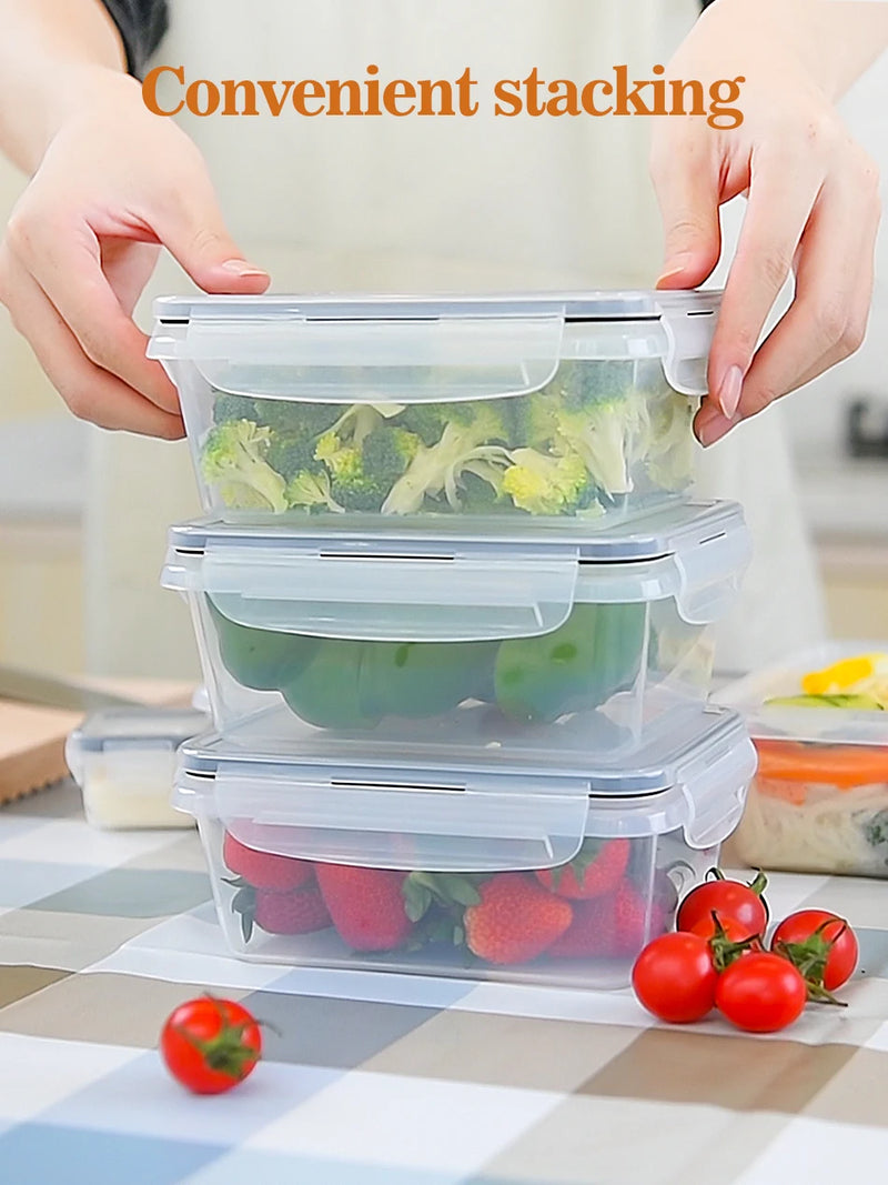 Food Storage Containers with Lid, Freezer Containers, Lunchbox, Food Boxes,26 Pieces (13 Containers, 13 Lids), 8x0.84L & 5x0.14L