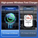 Joyroom Magnetische Handyhalterung KFZ Wireless Charger für iPhone 14 13 12 Pro Max Schnelllade-Kfz-Ladegerät Halterung mit Blaulicht
