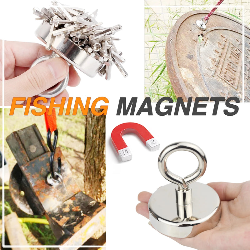 10-42mmPowerful Magnet Hook Super Powerful Neodymium Magnet Strong Magnetic Iman Magneat Fishing Iman Magnetti Ima N52 Neomidium