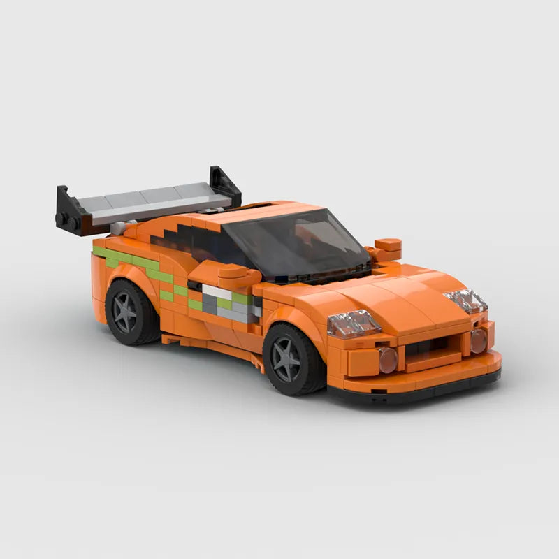 MOC Fast & Furious1 Supra sports car Vehicle Speed Champion Racer Building Blocks Brick Creative Garage Toys for Boys Gifts