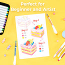 Ohuhu Nahuku Direct-Ink Acrylic Paint Markers | Flexible Brush Tip, High Opacity & Lightfast Set