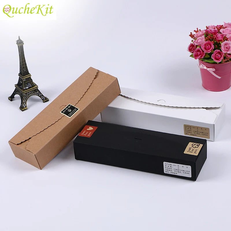 20Pcs/Lots Kraft Paper Gift Boxes DIY Handmade Candy Chocolate Packing Boxes Wedding Cake Case Christmas Gift Wrapping