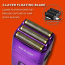 KULILANG Professional Oil Head Gradient Electric Hair Shaver Titanium Plated knife net Hair Salon Trimmer R11F Purple