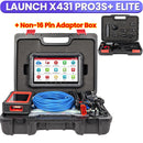 LAUNCH X431 PRO3S+ ELITE Car Diagnostic Tools J2534 Program Topology Map ECU Coding Auto OBD OBD2 Scanner CANFD/DoIP/FCA