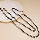 Creative Crystal Beaded Eyewear Chain Anti-Slip Woman Men Sunglasses Lanyard Face-Mask Holder Cord Colorful Glasses Jewelry