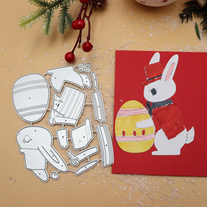 Easter Rabbit Scrapbooking Die Cut Carbon Steel Mold DIY Greeting Card Making Embossed Template Crafts Cutting Dies New Arrivals