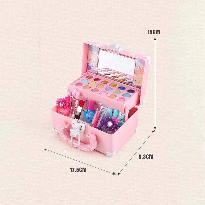 Kids Makeup Kit Girls Real Makeup Kit Safe Non Toxic Princess Play Makeup Set Pretend Play Make Up Children Toys Gifts