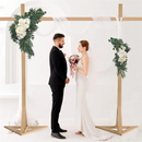 10x10ft Wooden Wedding Arch Backdrop Stand for Party Anniversary Bridal