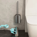 Badezimmer Toilettenbürstenhalter Reinigungswerkzeuge Weltraum Aluminium Wandmontage Ohne Bohren Vertikale Toilettenbürste Badezimmerzubehör