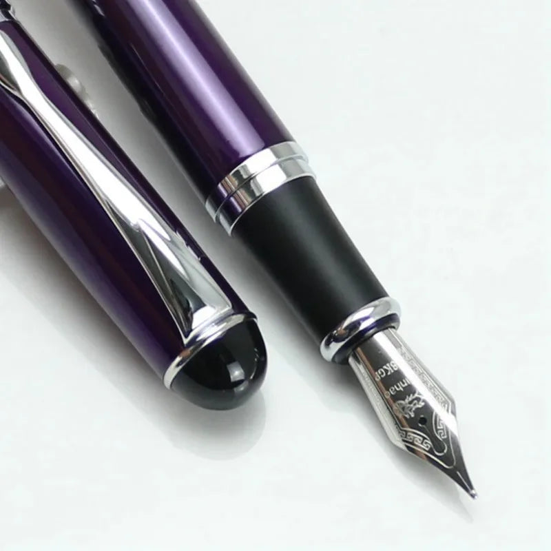 JINHAO X750 Fountain Pen Round Body English Engraved Copi Calligraphy Dip In Jinhao 750  Copperplate