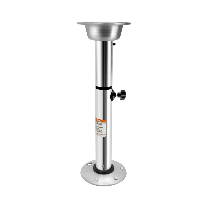 Aluminum Adjustable Table Pedestal Kit Detachable Table Base Stand Leg Base Mount Frame for Caravans, Motorhomes, Yachts