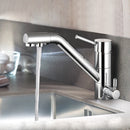 3 Way Swivel Faucet Osmosis System Kitchen Single-lever Sink Faucet 3 In 1 Mixer Tap One Hole For Cold Warm And Purified Water