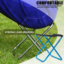 Folding Stools Outdoor Fishing 80KG Chairs Travelling Pocket Seat Blue