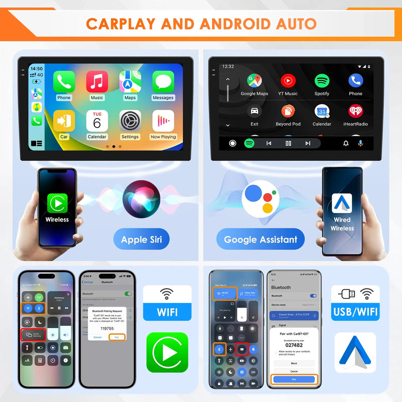 2Din 360Camera Android13 Car Radio For Ford Focus 2 Mk2 2004-2011 Car Multimedia Player Intelligent Screen autoradio Carplay SWC