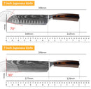 The Forge | Damascus Laser-Pattern Chef Knife Set (1-10 Piece)