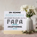 French Printed Plaque Sign Gifts Dad Birthday Gift Ceramics Wooden Decoration Present Father's Day Festive Best Gifts for Daddy