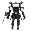 2024 Strengthen Skibidi New A Series of Toilet Man Drill Male Titan Man Female TV Personality Building Blocks Set Toys For Gift