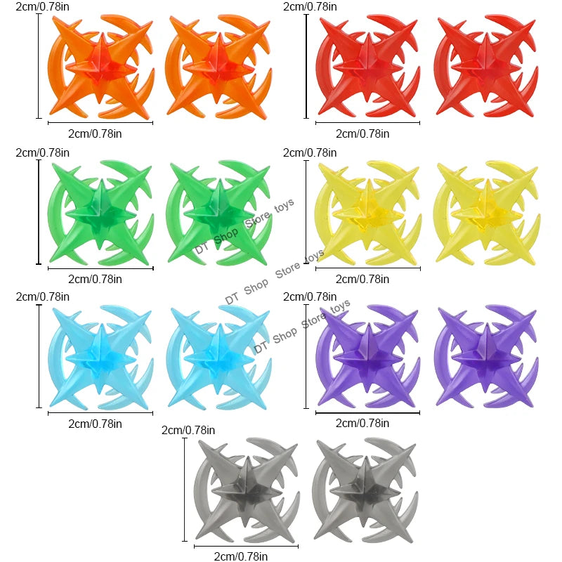 5PCS Cartoon Special Effects Pieces Arm Fist Wind Lightning Leg Flames Weapons Accessories Assemble Scene Bricks Kids for Toys