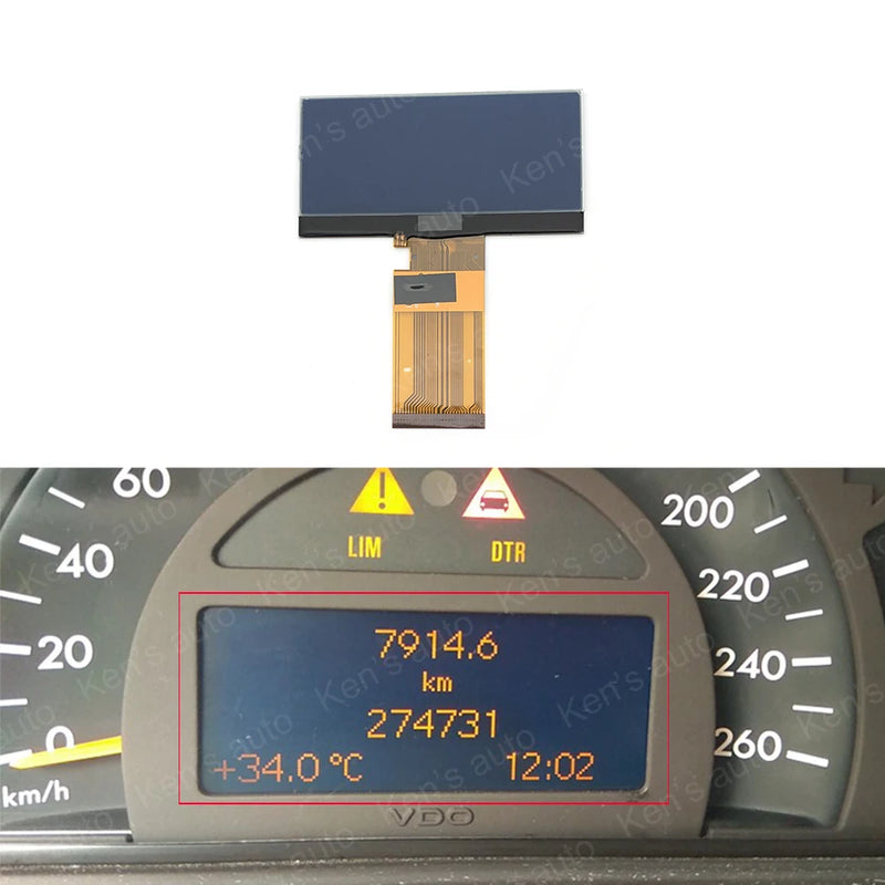 Dashboard LCD Screen Display For Mercedes Benz W203 C Class W463 2000-2007 Instrument Cluster Pixel Repair