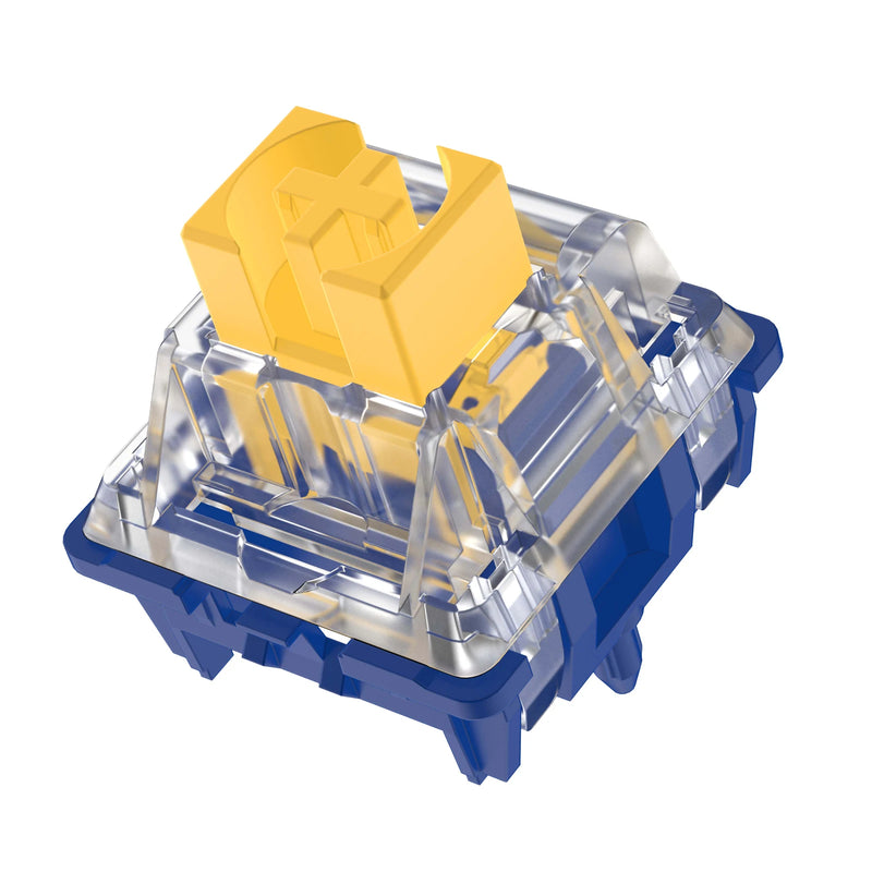 DUROCK Speed Silver Switches 1mm Actuation Linear Switches Thocky 56g Long Spring JWK Splash Brothers Gaming Keyboard Switches