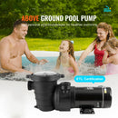 SucceBuy Above Ground Pool Pump 1HP/1.5HP/2HP Single Speed with Filter Basket for Above Ground Pools Hot Tubs Spas UL Certified