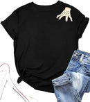 Wednesday Shirt Women's Fashion Funny Halloween Costume Addams Family Tee Wednesday Thing T-Shirt Cute Graphic Gift Goth Y2K Top