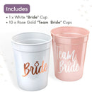 Bachelorette Party Wedding Decoration Bride Team Plastic Drinking Cups Bridal Shower Gift To Be Bride Hen Party Supplies