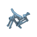 Gobricks 10PCS 4719 Bicycle Bricks Frame Solid or Hollow Stud Parts Compatible MOC Building Block Adult Kids Education DIY Model