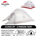 Naturehike Upgraded Cloud Up 2 Person Tent Outdoor Camping Tent Ultralight Waterproof Tent Free Standing Hiking Backpacking Tent
